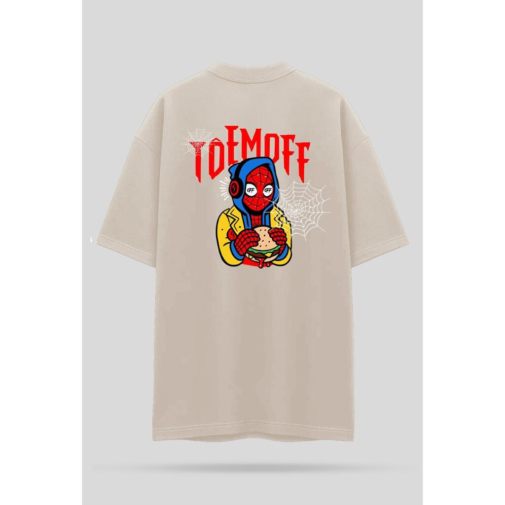 Camiseta Oversized Homem-Aranha - Off White