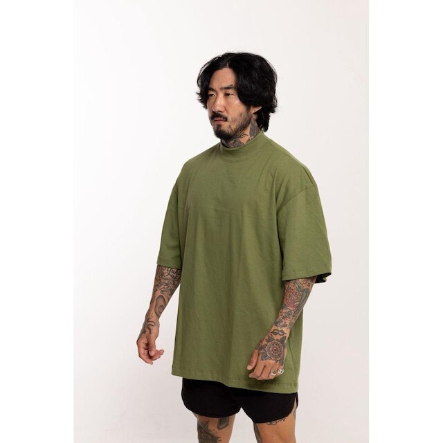 Camiseta Oversized Isso Gola Alta