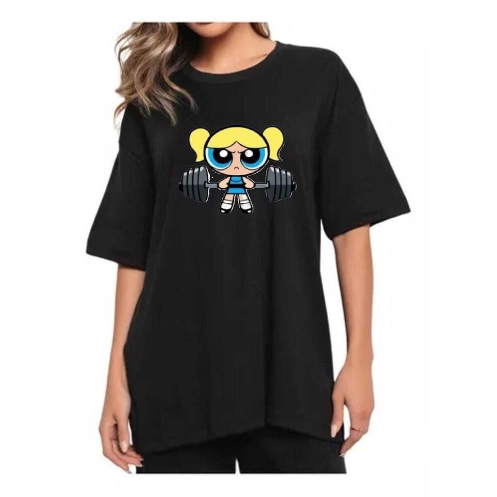 Camiseta Oversized Longa Treino Fitness Lindinha