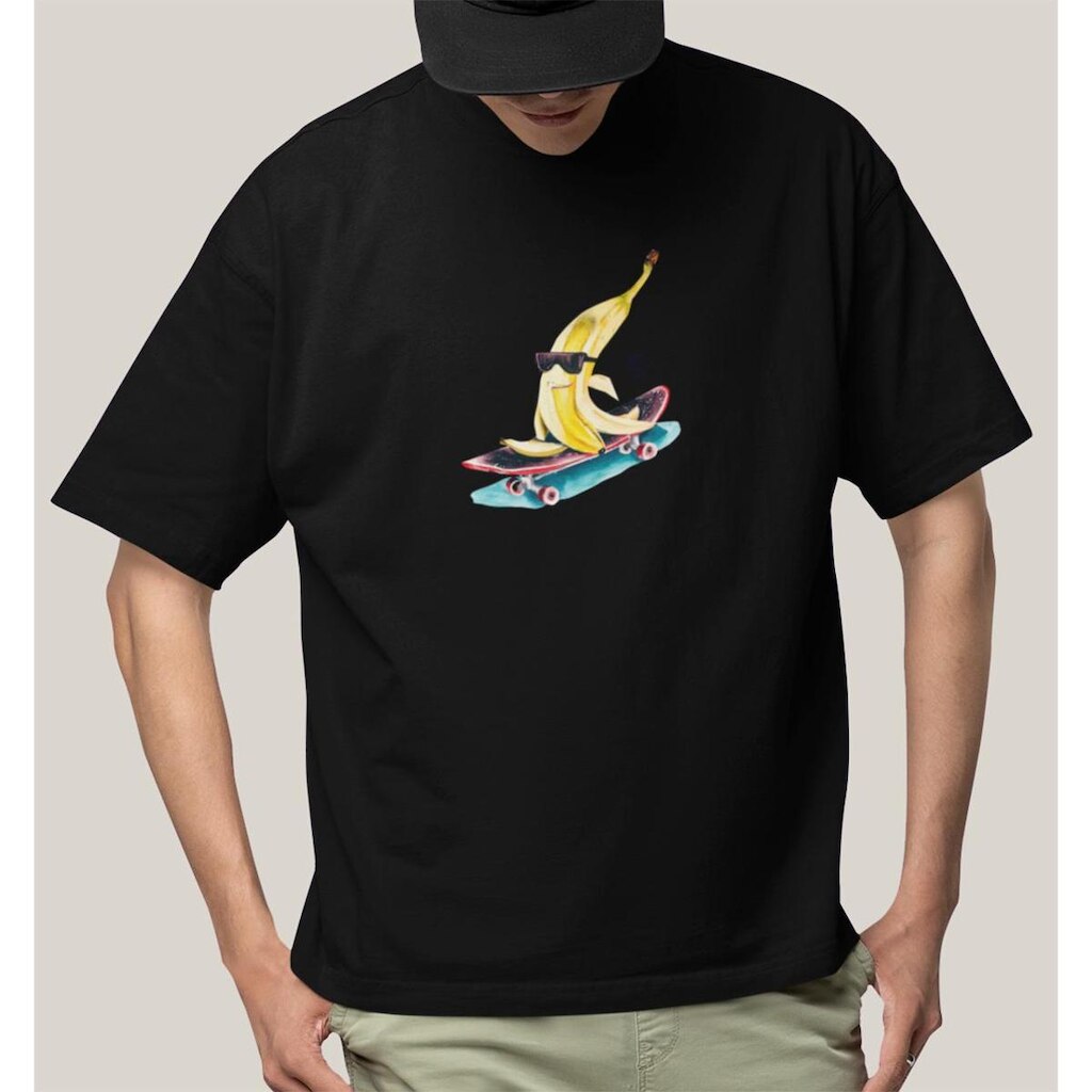 Camiseta Oversized Masculina Algodão Prime WSS Radical Banana