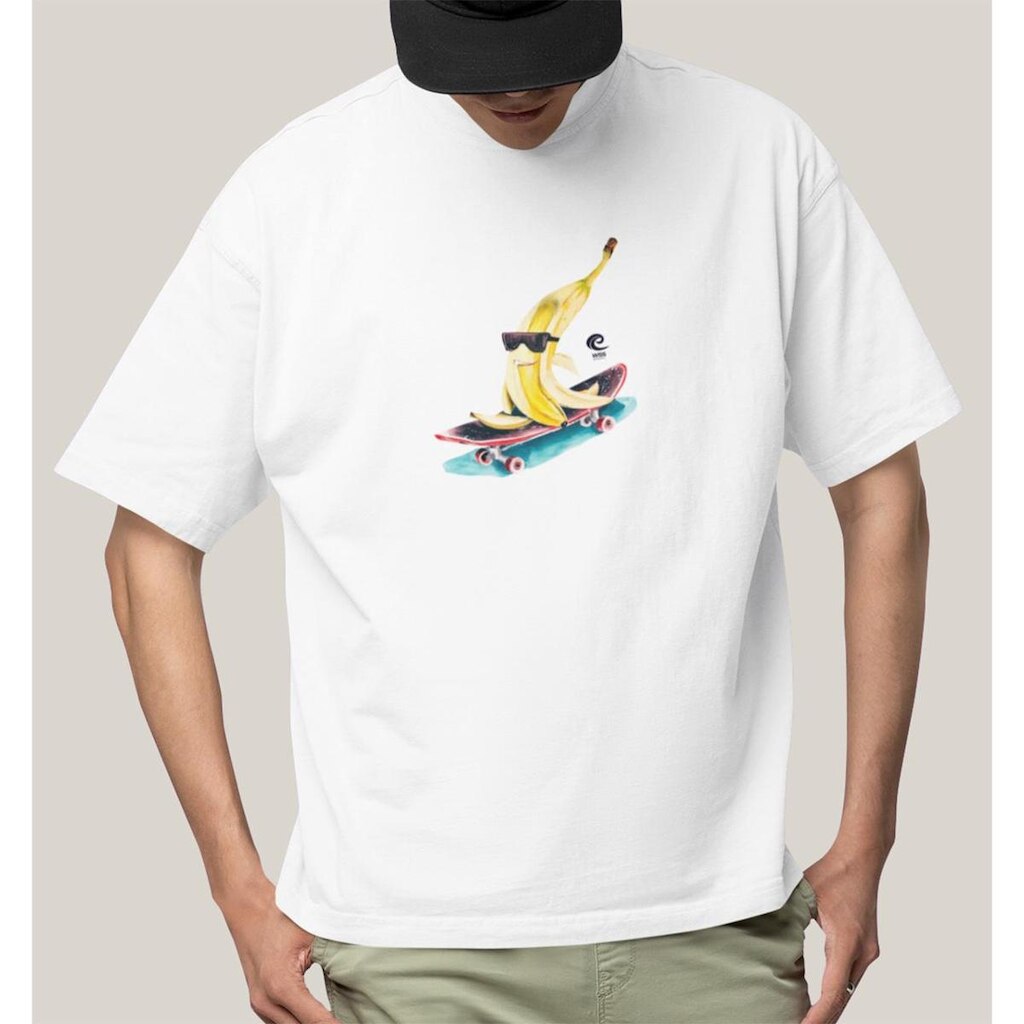 Camiseta Oversized Masculina Algodão Prime WSS Radical Banana