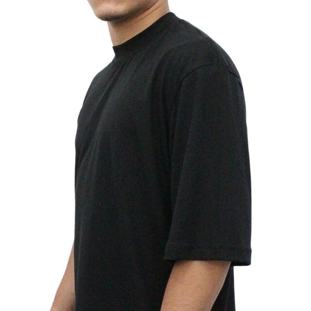 Camiseta Oversized Masculino Feminino Manga Curta- Preto