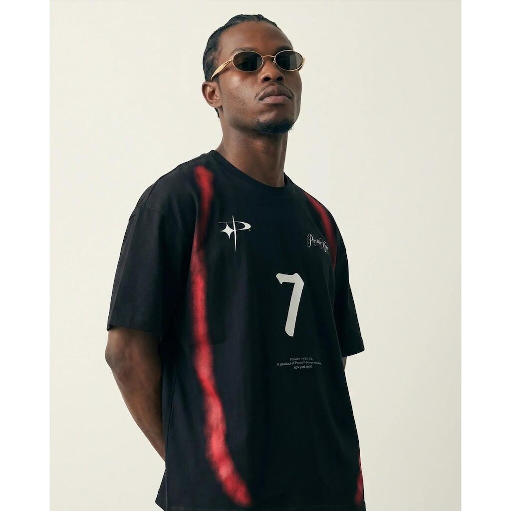 Camiseta Oversized Seven Flames Preta