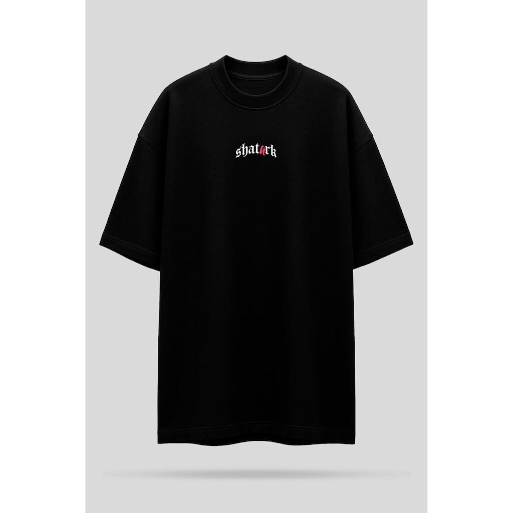 Camiseta Oversized Shatark Arrogance - Preto