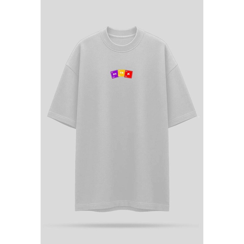 Camiseta Oversized Shatark Cientista - Branco
