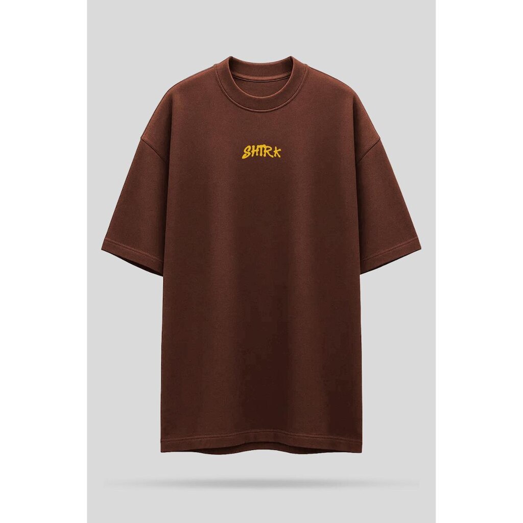 Camiseta Oversized Shatark Dog - Marrom
