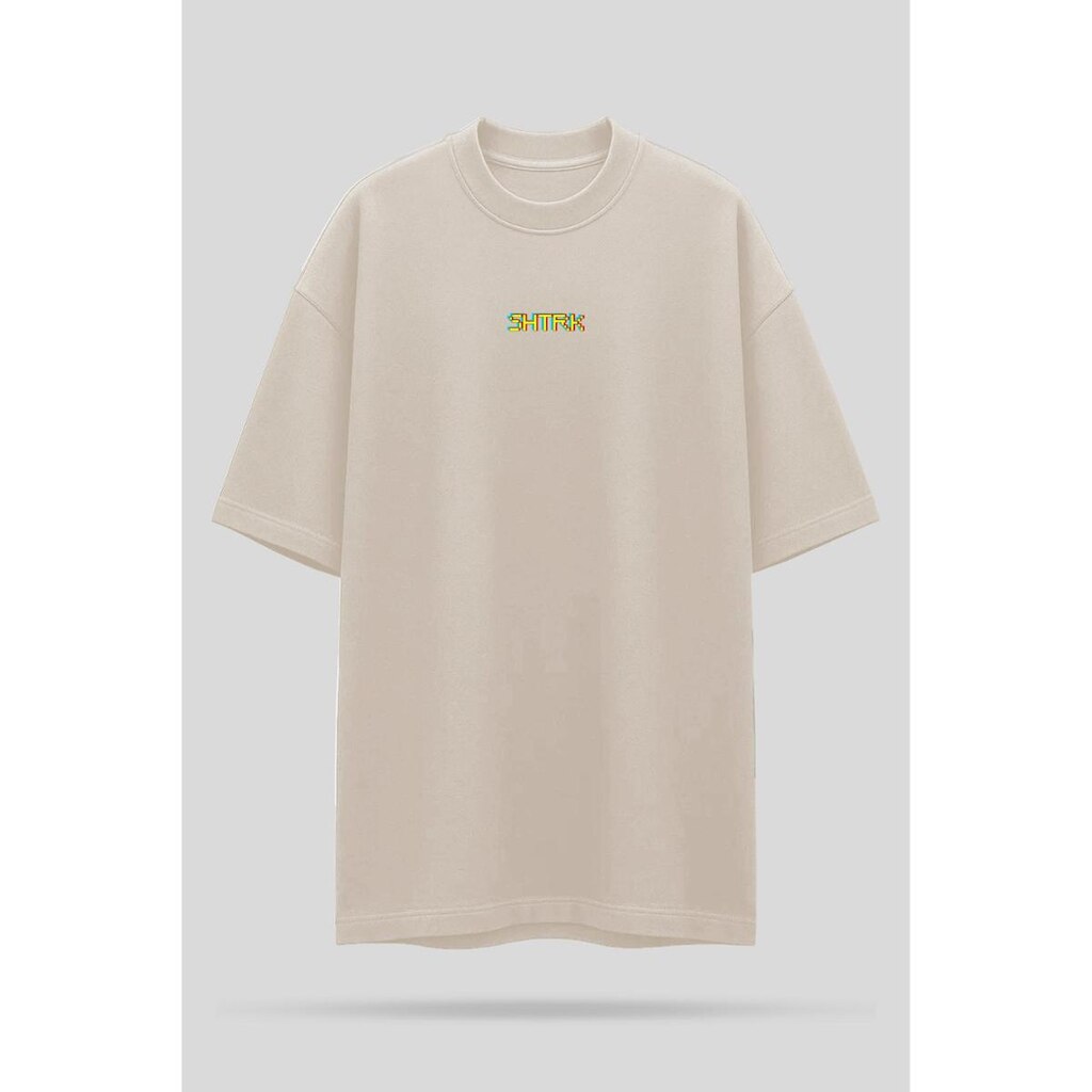Camiseta Oversized Shatark Pac Man - Off White