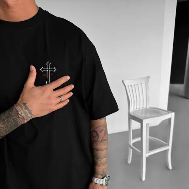 Camiseta Oversized Streetwear OffY Cruz