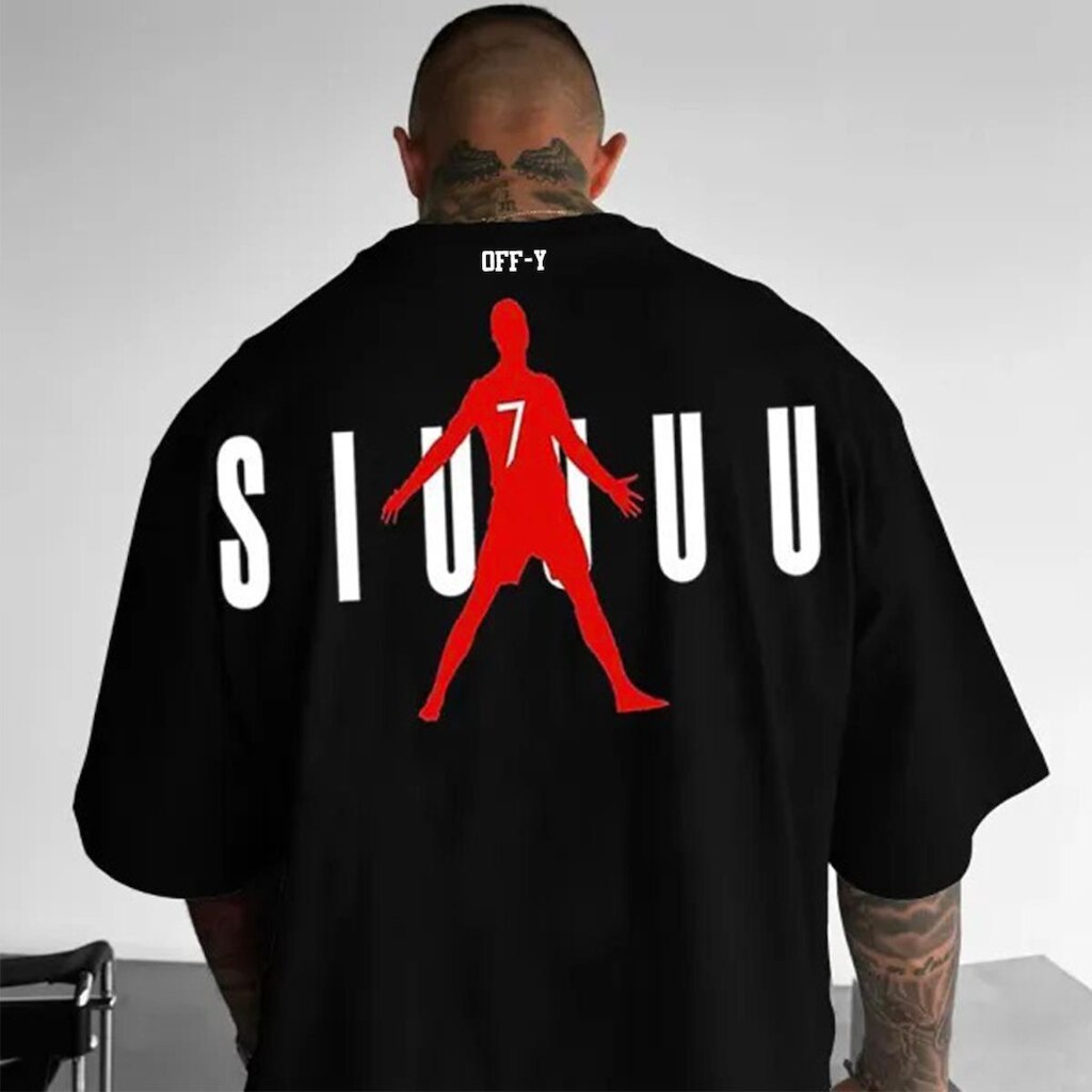 Camiseta Oversized Streetwear OffY SIUU