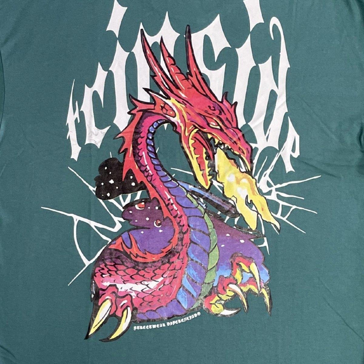 Camiseta Oversized Trip Side Dragão Verde | Zattini