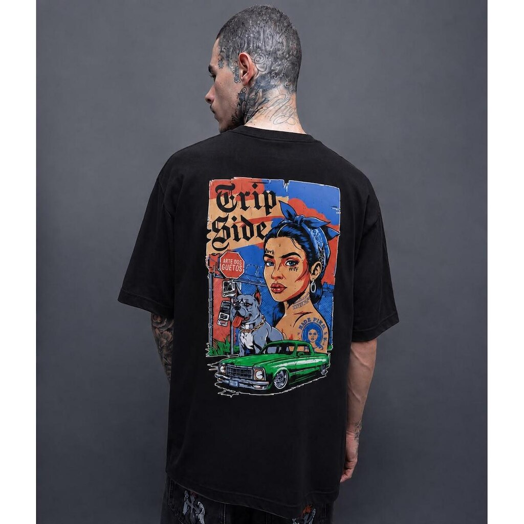 Camiseta Oversized Trip Side REF: S310