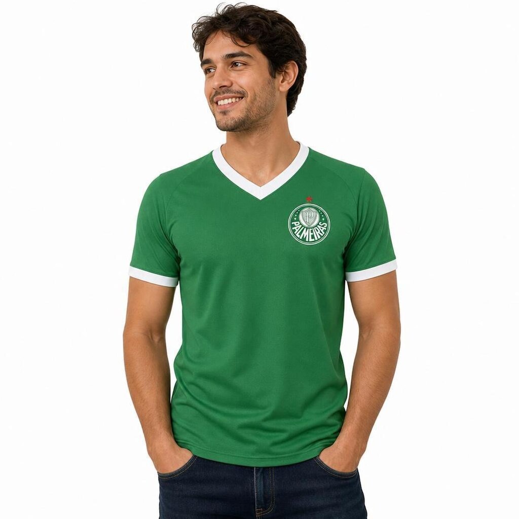 Camiseta Palmeiras Line Masculina Betel Licenciado