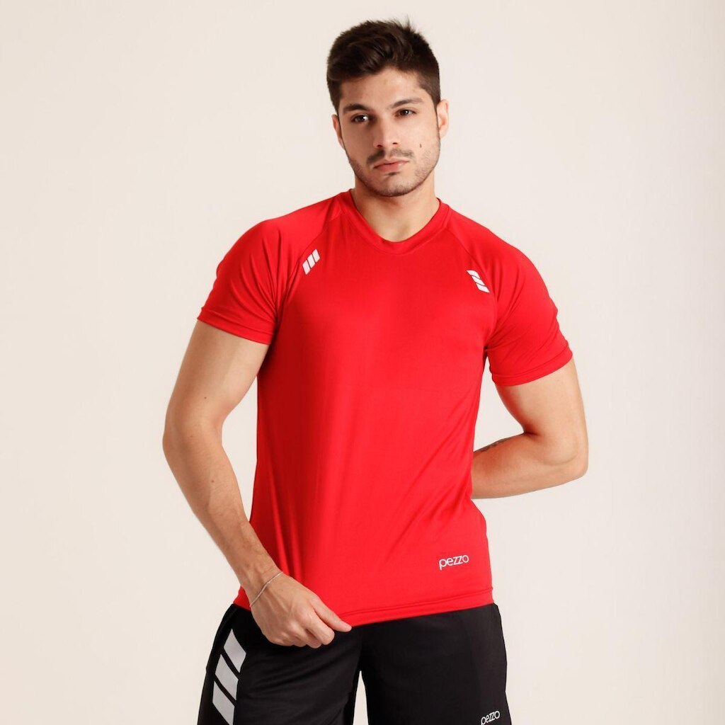 Camiseta Pezzo Sport Dry Esportivo Manga Curta Masculina