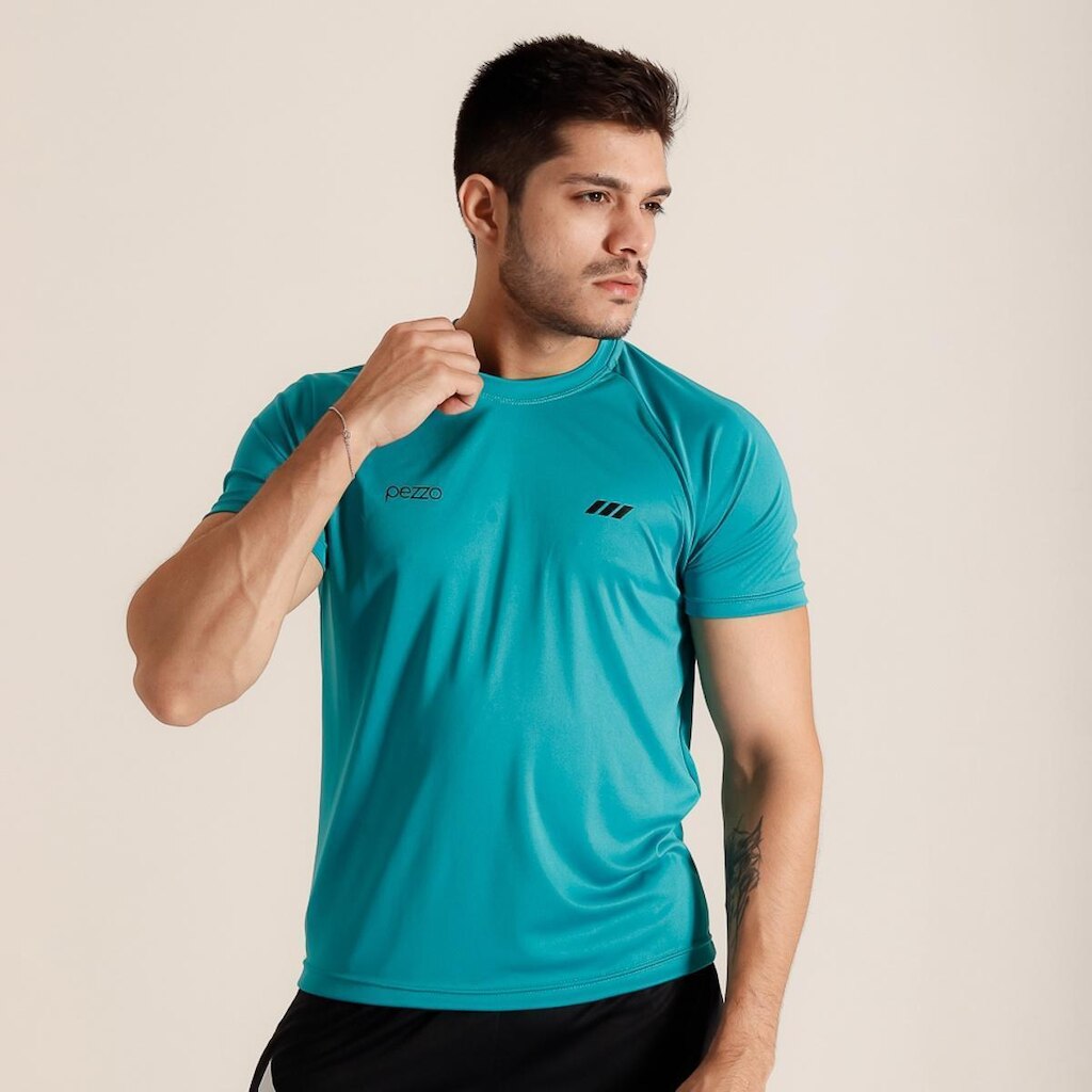 Camiseta Pezzo Sport Dry Esportivo Manga Curta Masculina