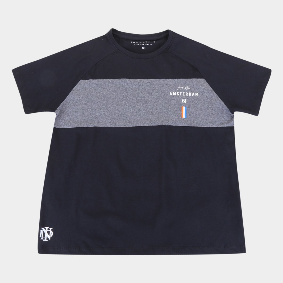 Menor preço em Camiseta Plus Size Industrie Amsterdam Masculina - Preto