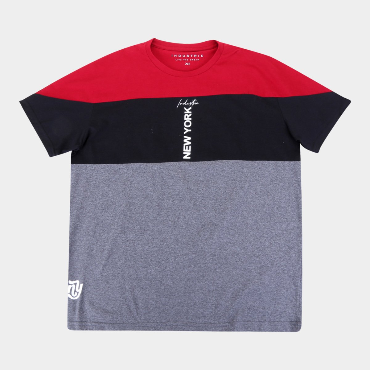 Camiseta Plus Size Industrie New York Masculina - Bordô é boa?