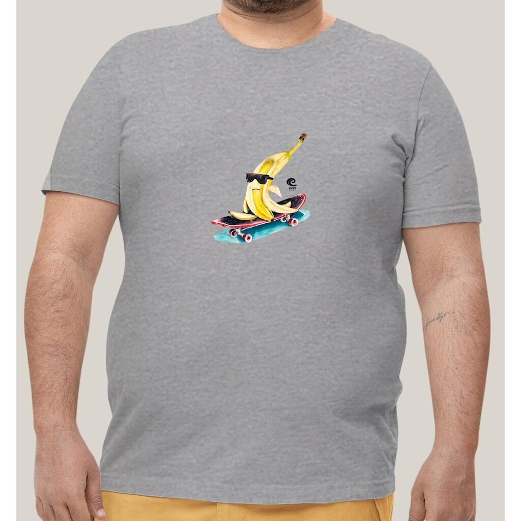 Camiseta Plus Size Masculino Algodão Prime WSS Radical Banana