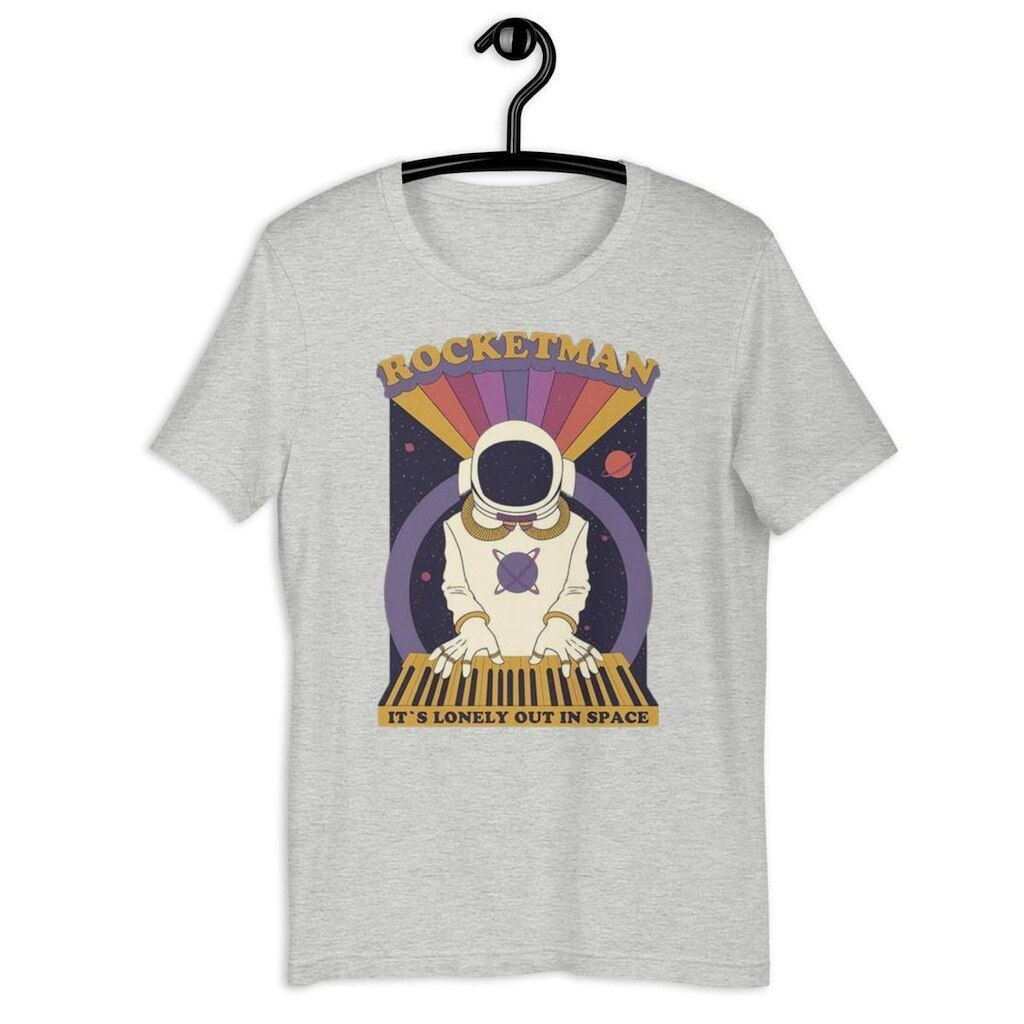 Camiseta Plus Size Unissex Astronauta Rocketman
