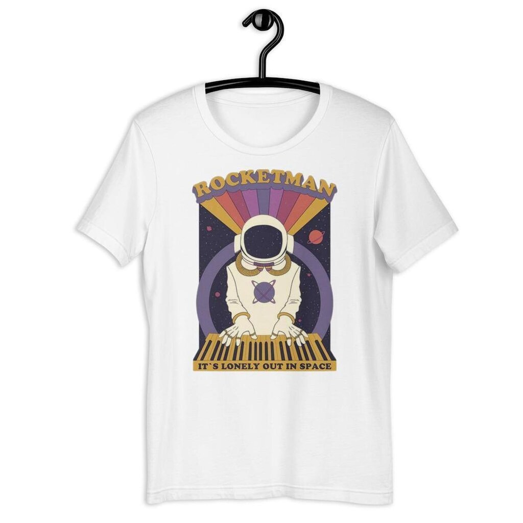 Camiseta Plus Size Unissex Astronauta Rocketman