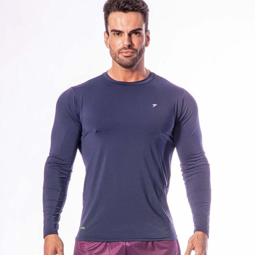 Camiseta Poker Fator De Proteção Comfort II UV 50+ - MARINHO G
