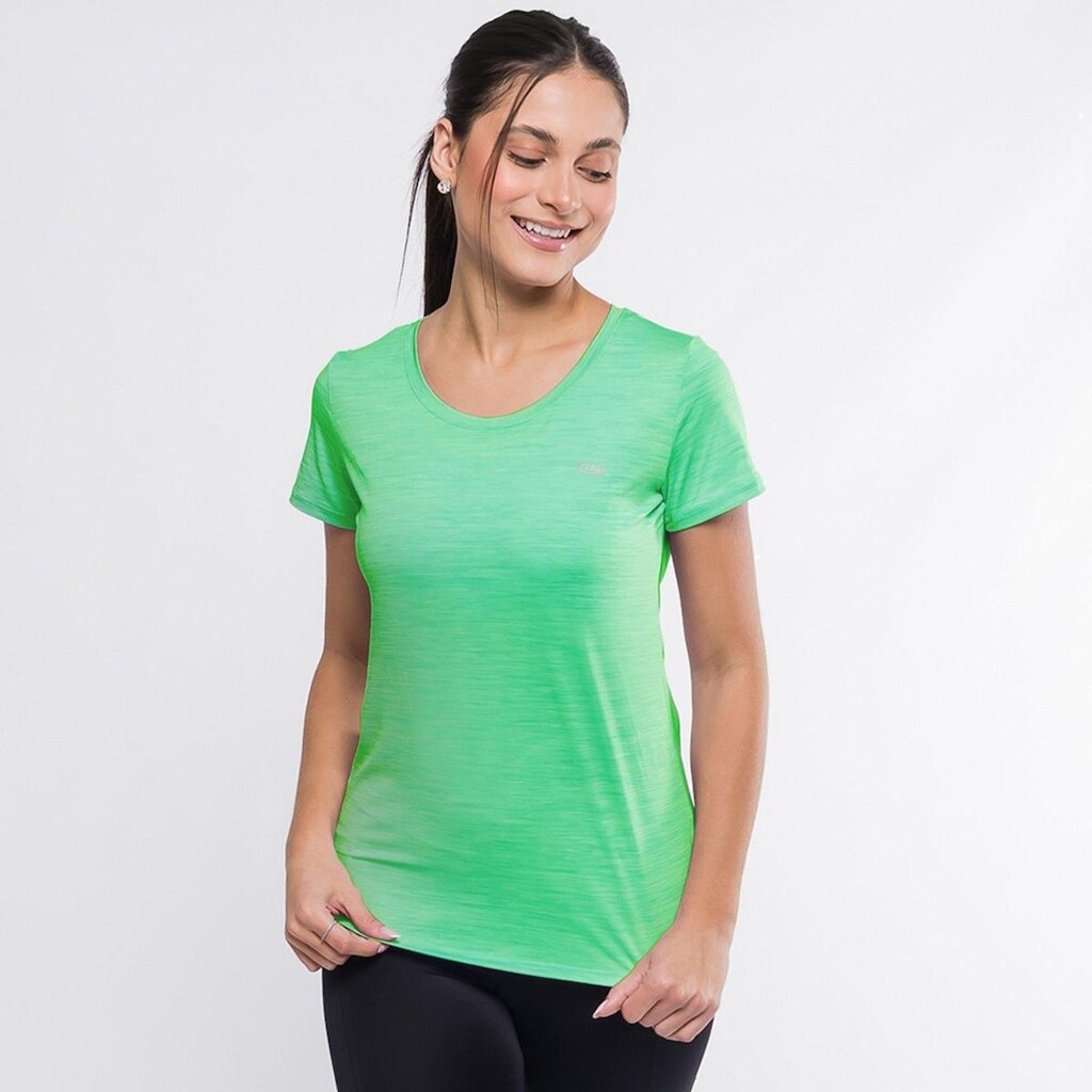Camiseta Poliamida Feminina Márcio May Fitness Vivant Verde