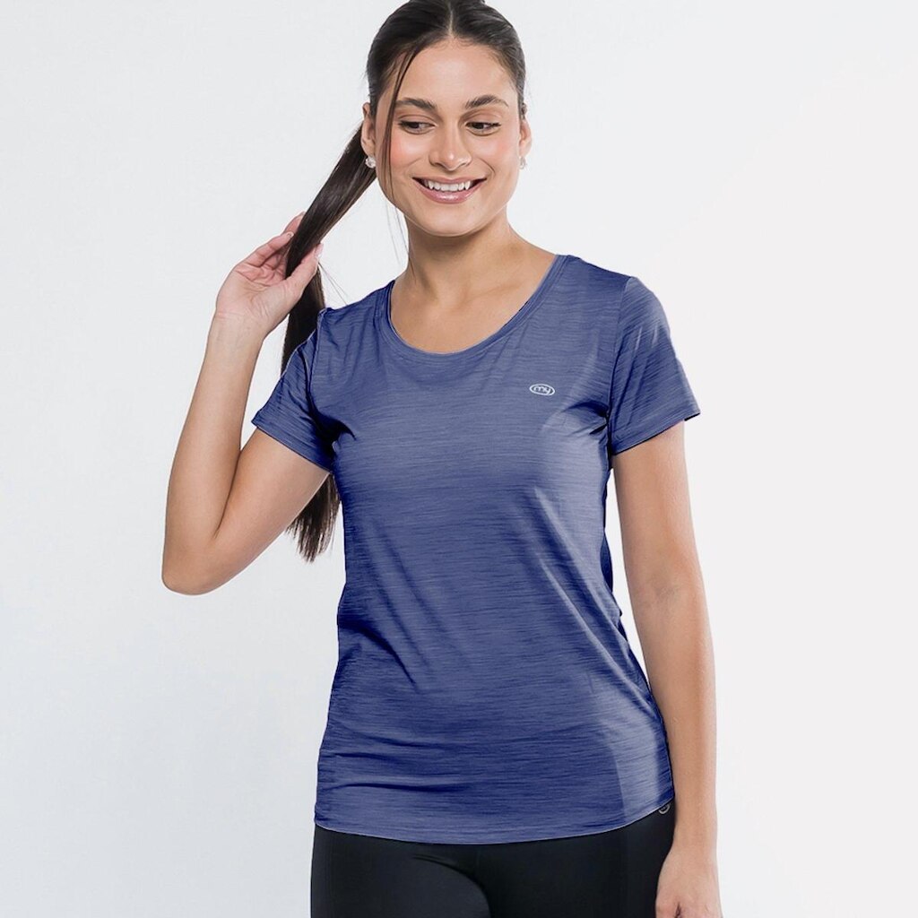 Camiseta Poliamida Feminina Márcio May Vivant Verde Militar UPF35 Truelife