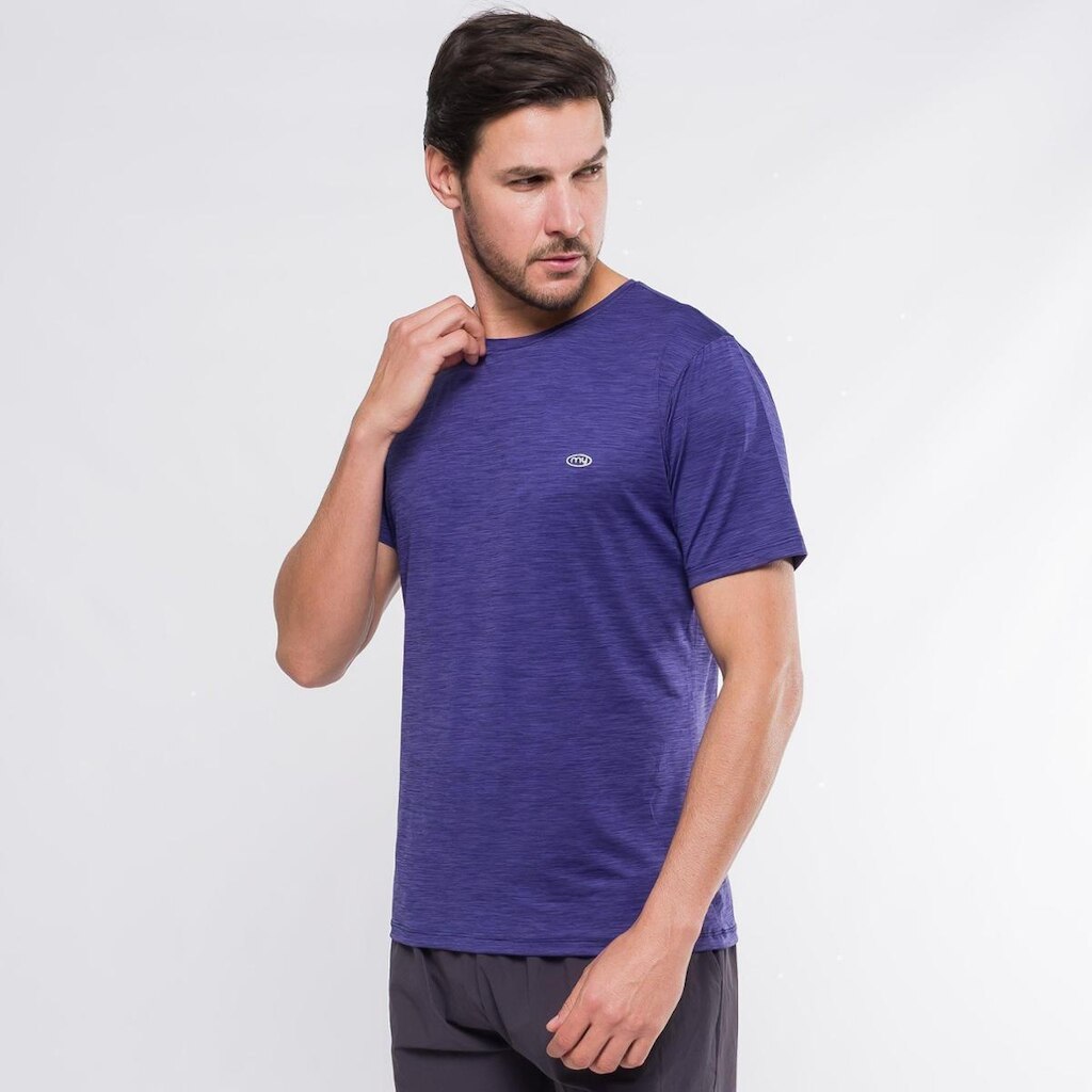 Camiseta Poliamida Masculina Márcio May Vivant Azul UPF35 Truelife DRY