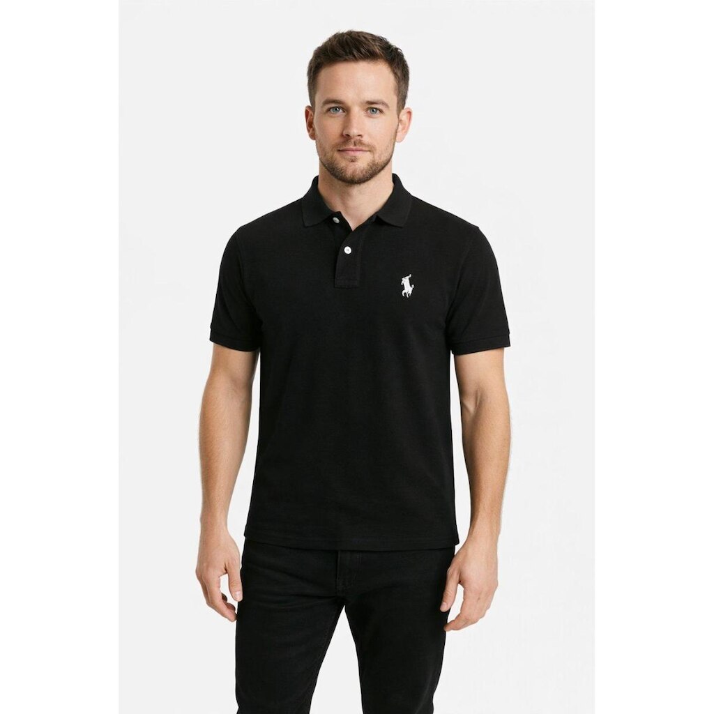 Camiseta Polo D Bell Outlet Fashion Masculina Preto