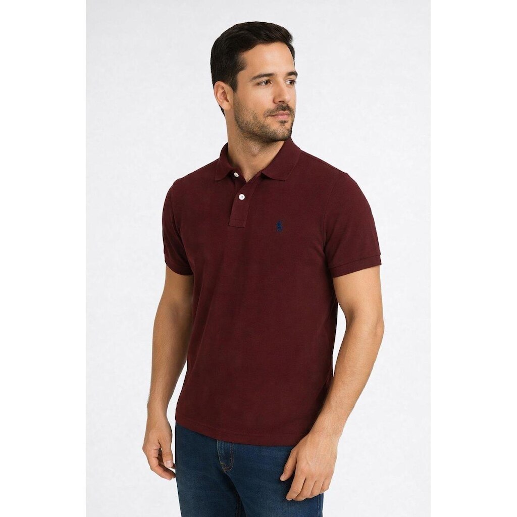 Camiseta Polo D Bell Outlet Fashion Masculina Vinho