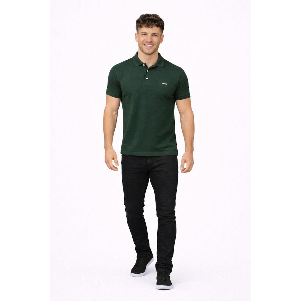 Camiseta Polo D Bell Outlet Fashion Verde Escuro