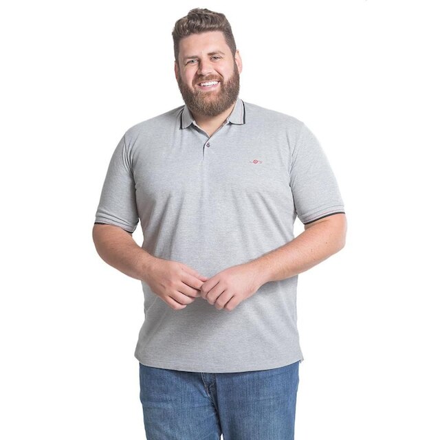 Camiseta Polo Extra Grande Mescla Misto - Remo Fenut