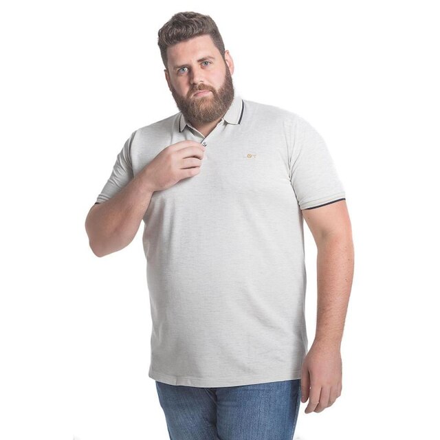 Camiseta Polo Extra Grande Mescla Misto - Remo Fenut