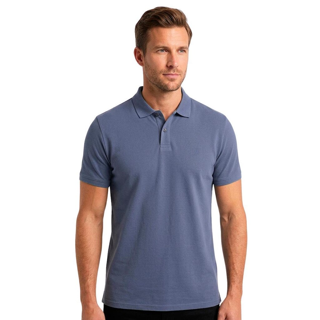 Camiseta Polo Individual Comfort Básica Lisa Fit