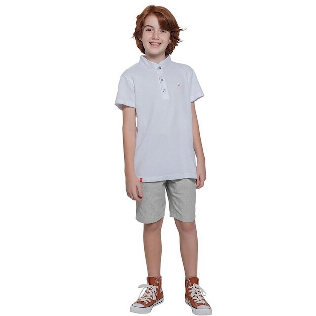 Camiseta Polo Infanto Juvenil Padre - Remo Fenut