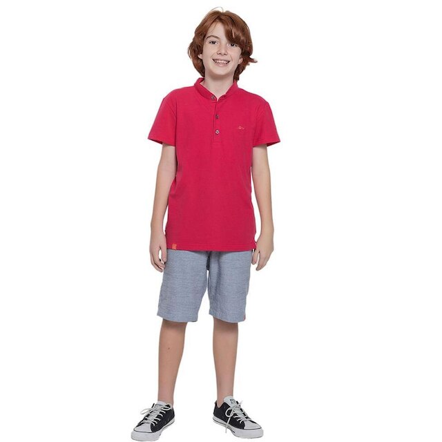 Camiseta Polo Infanto Juvenil Padre - Remo Fenut