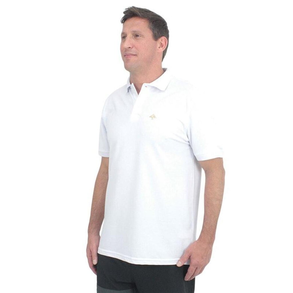 Camiseta Polo LRG Three Four Seven Branca