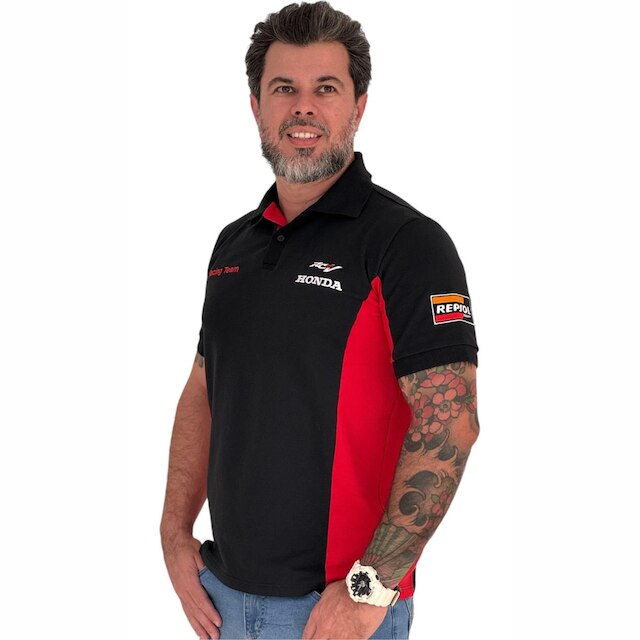 Camiseta Polo Masculina Honda RR HRC
