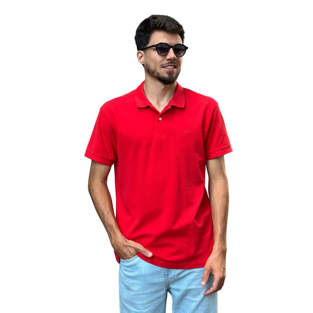Camiseta Polo Masculina Logo Bordado Colcci