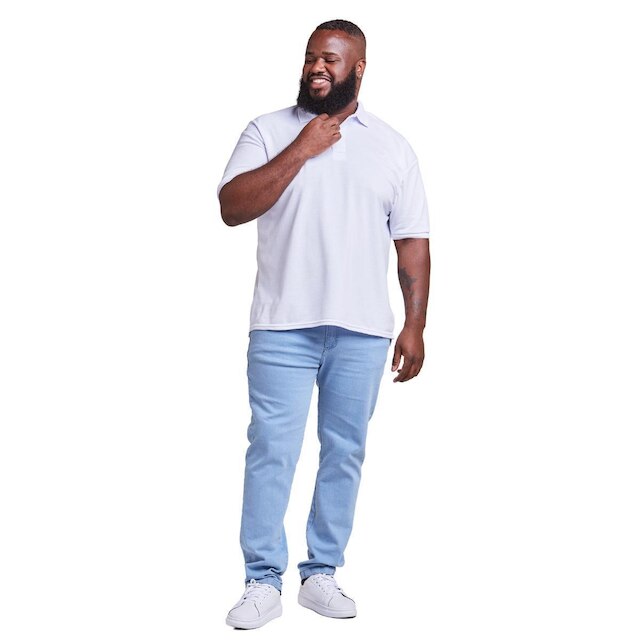 Camiseta Polo Masculina Plus Size