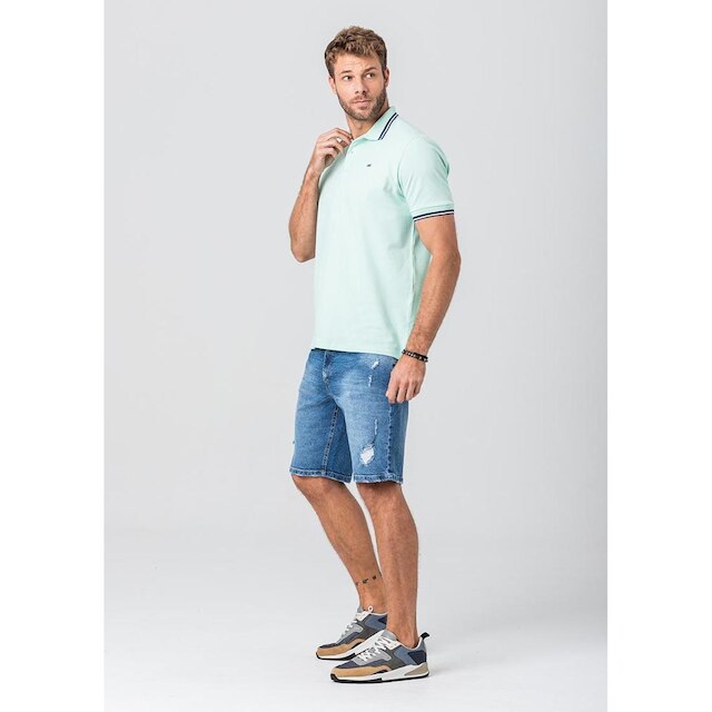 Camiseta Polo Rock e Soda Masculina