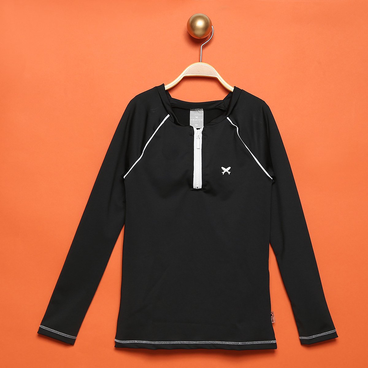 Camiseta Praia Infantil Hering Kids Com Proteção UV 50+ Manga Longa Masculina - Preto Menor preço em Camiseta Praia Infantil Hering Kids Com Proteção UV 50+ Manga Longa Masculina - Preto