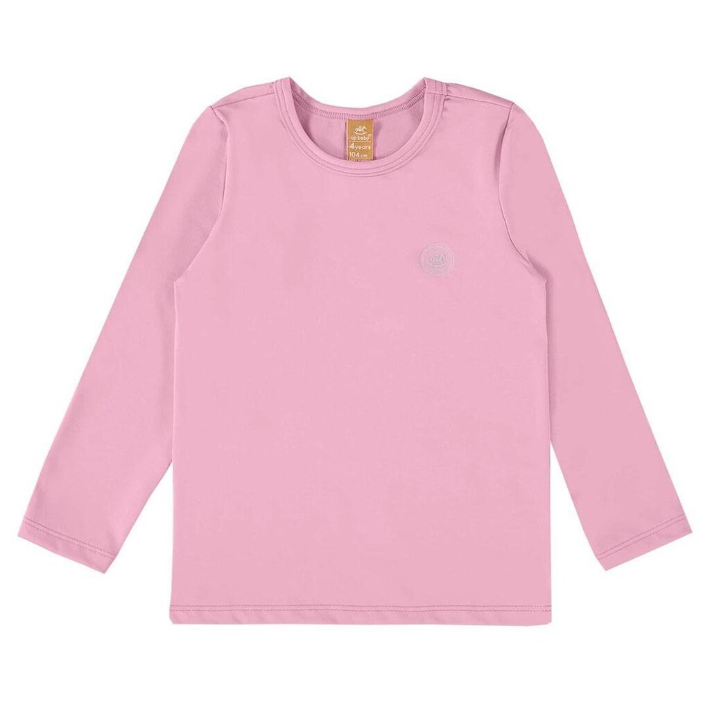 Camiseta Praia Infantil Proteção UV50+ Rosa Prisma Up Baby
