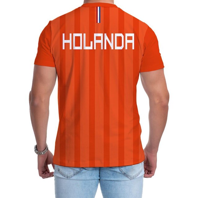 Camiseta Premium Copa Camisa Holanda Masculina 2022