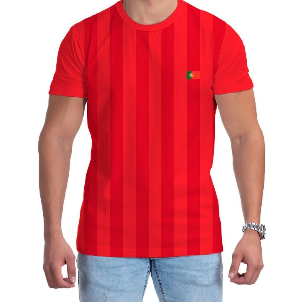 Camiseta Premium Esporte Copa Camisa Portugal 2022 Estampada