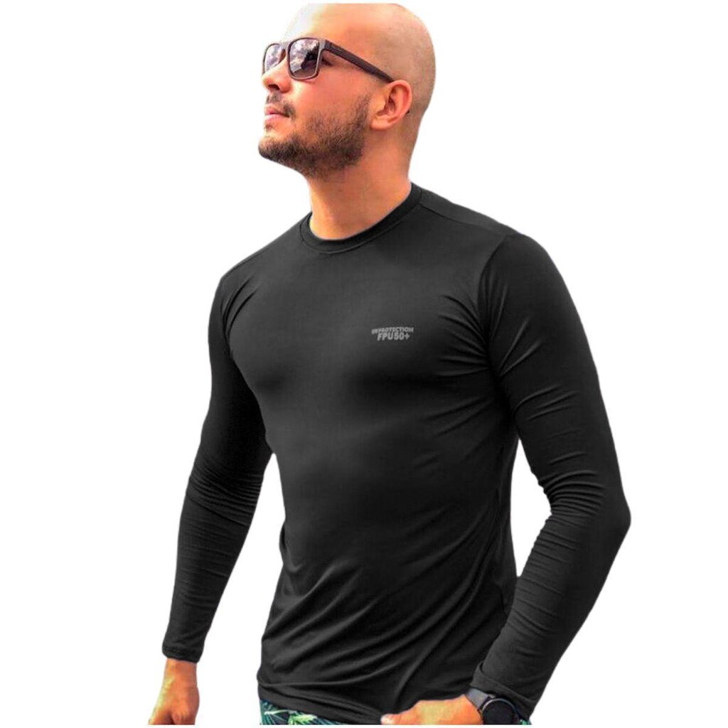 Camiseta PROTEÇÃO SOLAR manga longa segunda pele