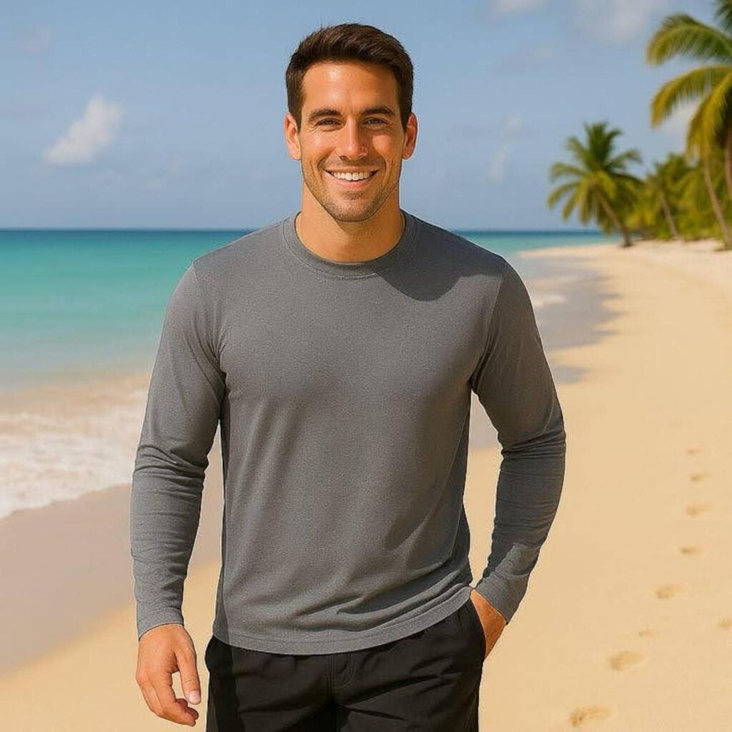 Camiseta Proteção Solar UV+50 Térmica Manga Longa Masculina PLT 355