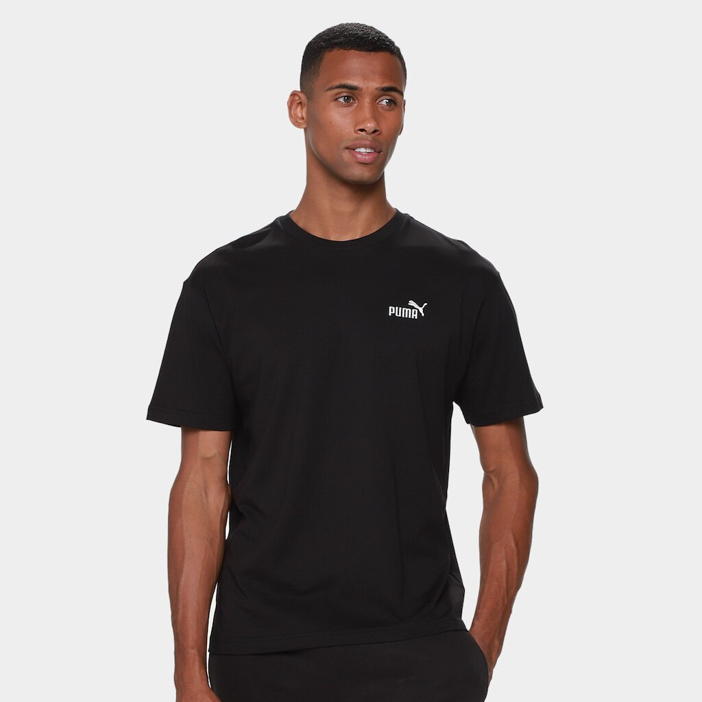 Camiseta Puma Ess Relaxed Small No. 1 Masculina