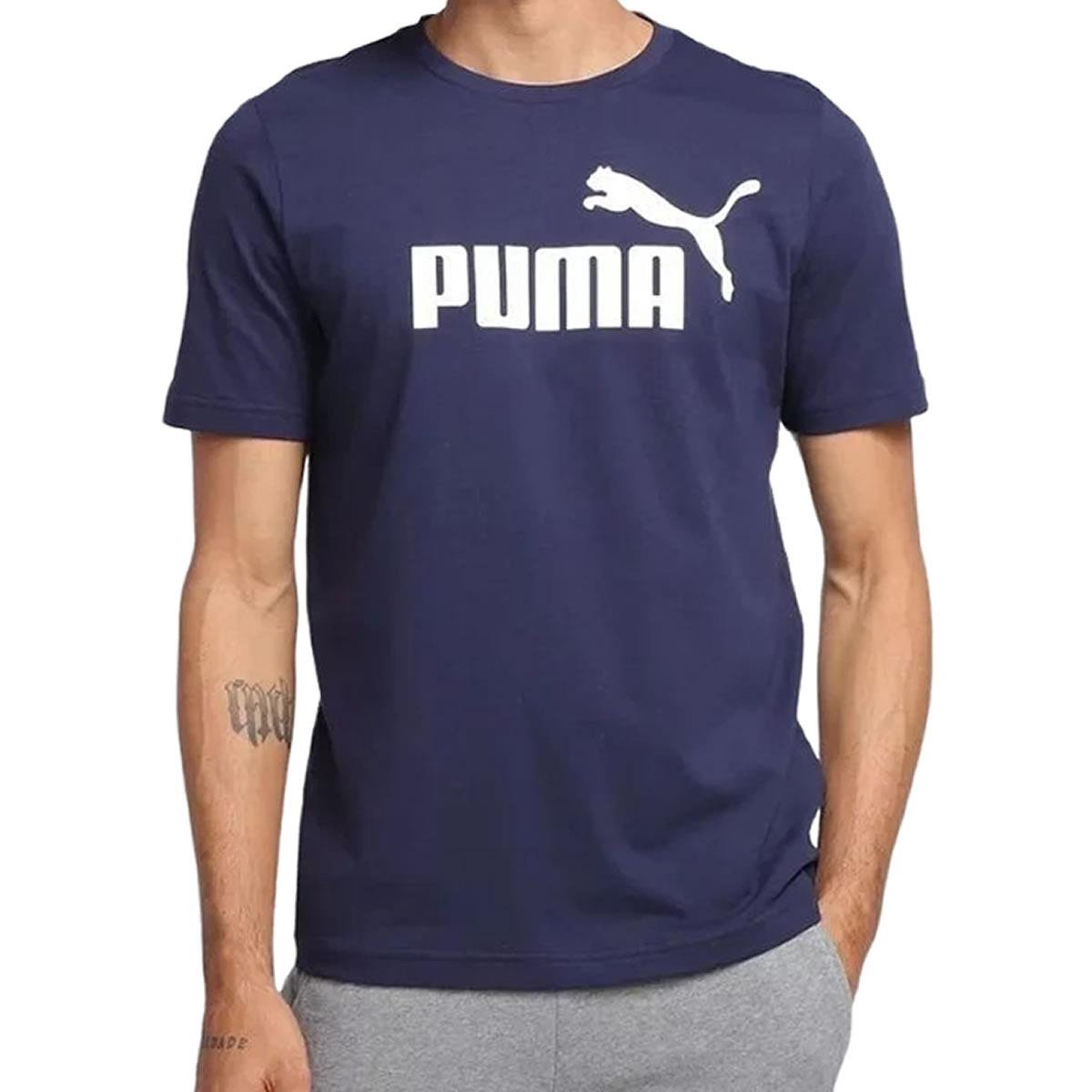 Camiseta Puma Essentials Logo Masculina Menor preço em Camiseta Puma Essentials Logo Masculina