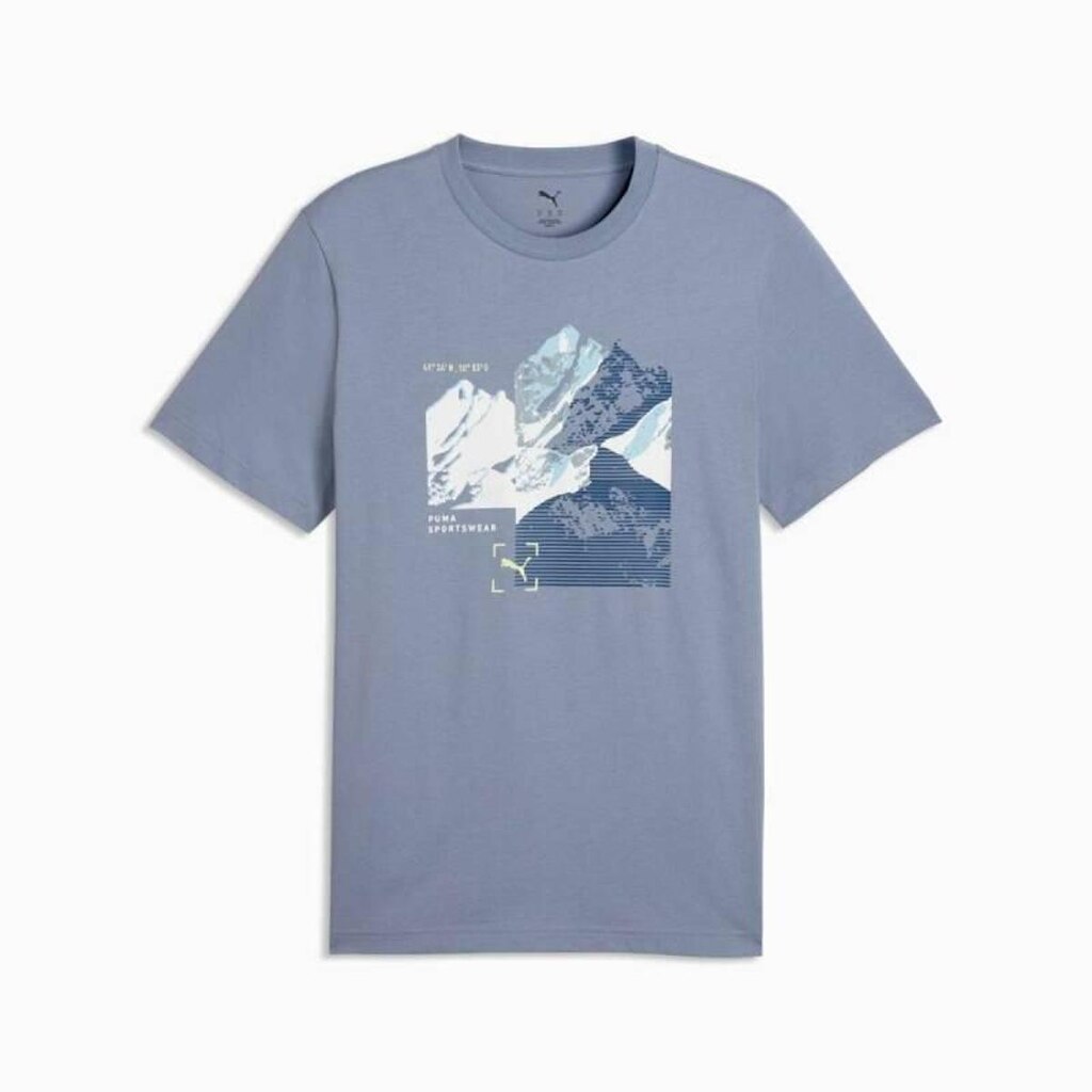 Camiseta Puma Graphic Mountain Tee - Masculina - Azul
