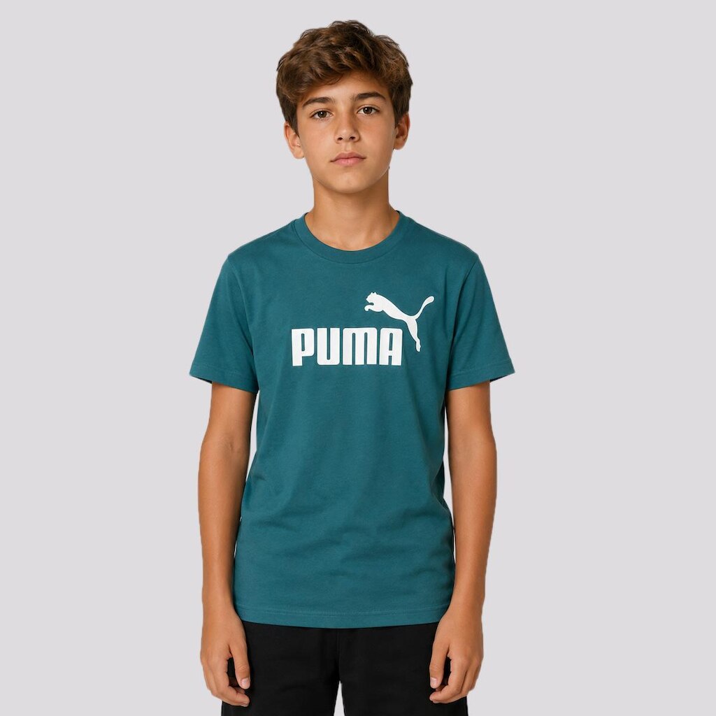 Camiseta Puma Juvenil Ess Small No.1 Logo Relaxed